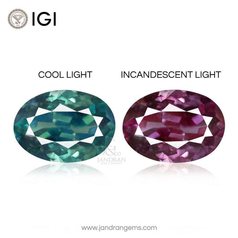 Alexandrite Oval 2.01 ct / size 9.3x7x3.7 MM 