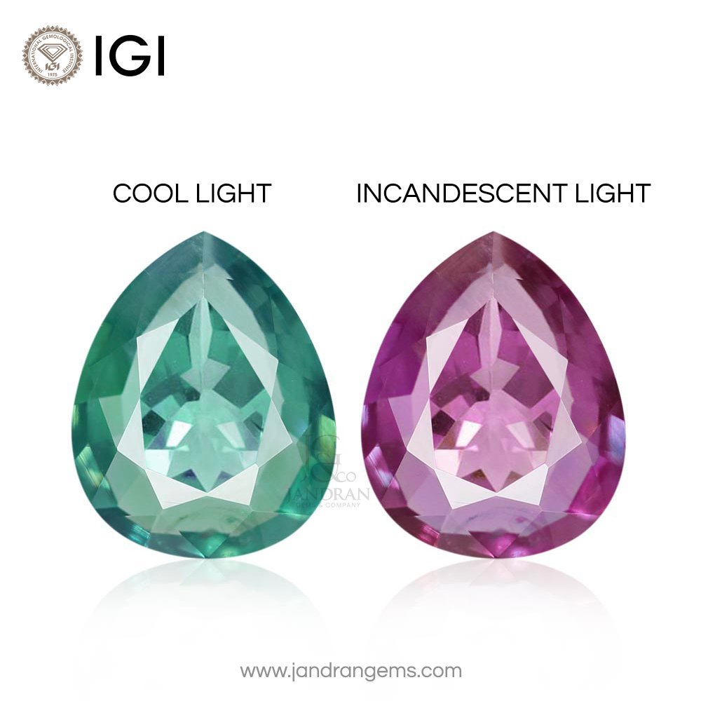 Natural Alexandrite Pear 1.37 ct 