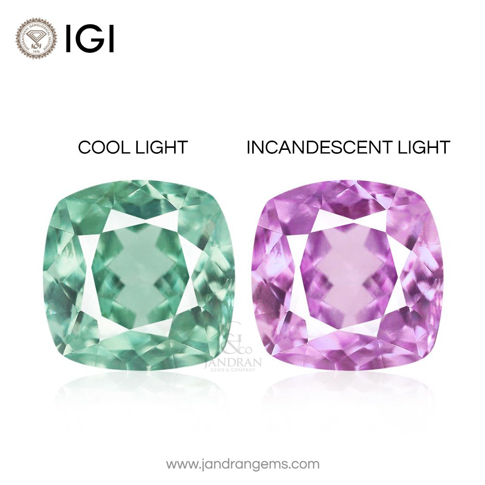 Natural Alexandrite Cushion 1.29 ct